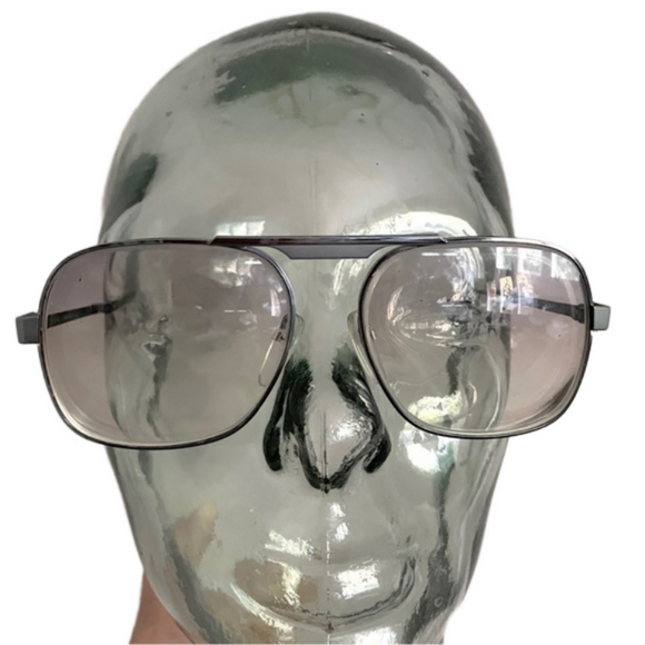 Vintage Silhouette Rectangular Aviator Glasses Frames - 56mm, Unisex - Picture 2 of 9